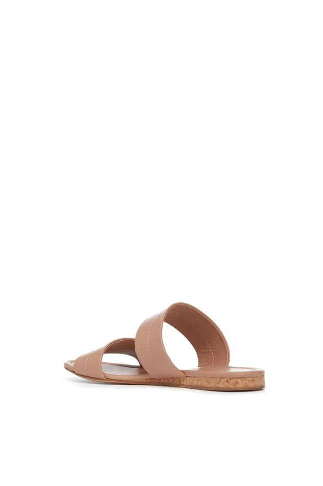 Gabriela Hearst Sandals Women Lora Flat Sandal In Dark Camel Leather