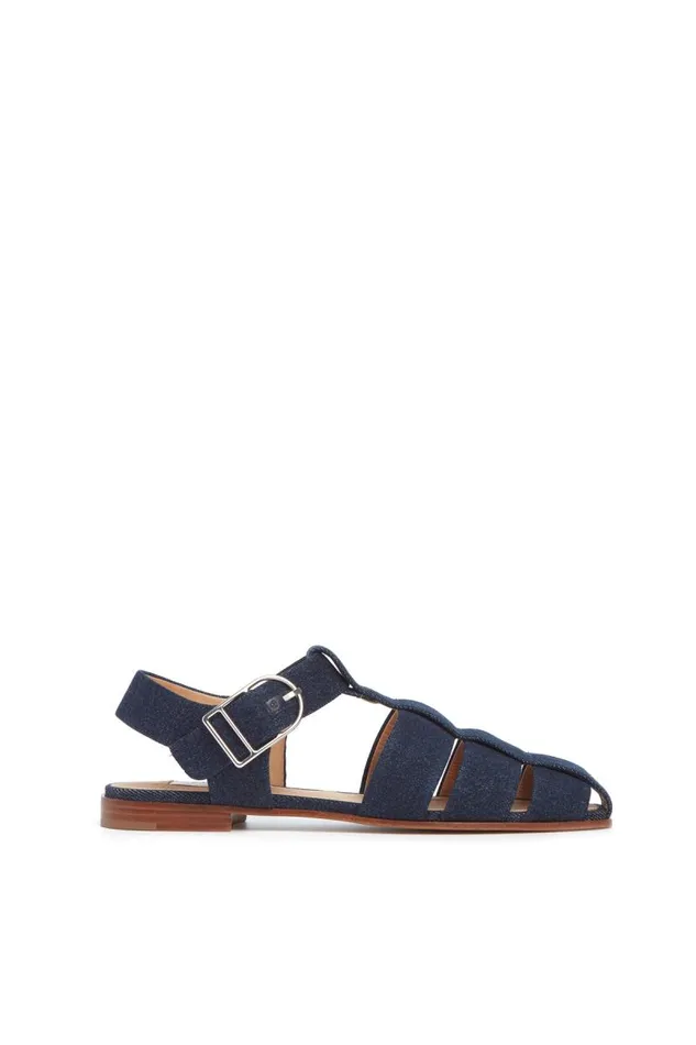 Gabriela Hearst Sandals Women Lynn Flat Sandal In Denim