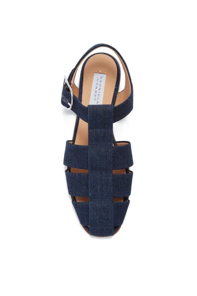 Gabriela Hearst Sandals Women Lynn Flat Sandal In Denim