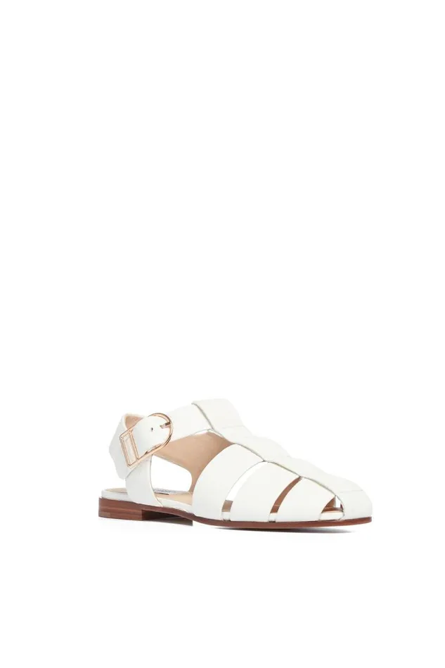 Gabriela Hearst Sandals Women Lynn Sandal In Cream Deerskin Leather