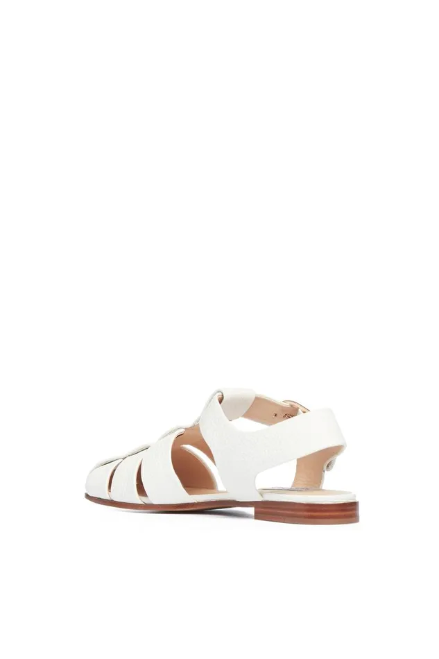 Gabriela Hearst Sandals Women Lynn Sandal In Cream Deerskin Leather