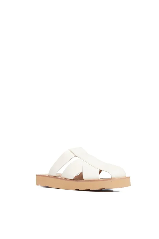 Gabriela Hearst Sandals Women Phaon Slide Sandal In Cream Leather