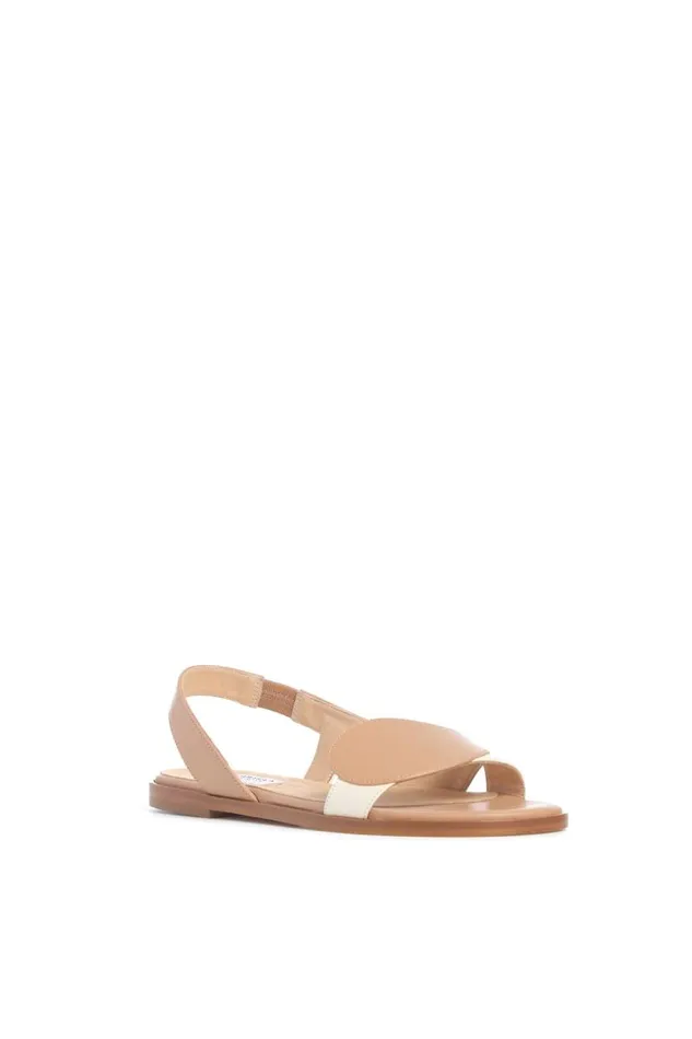 Gabriela Hearst Sandals Women Pippa Flat Sandal In Ivory and Nude Leather