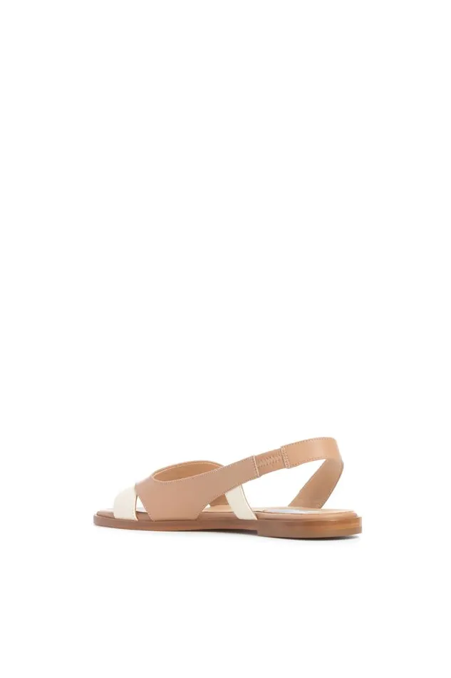 Gabriela Hearst Sandals Women Pippa Flat Sandal In Ivory and Nude Leather