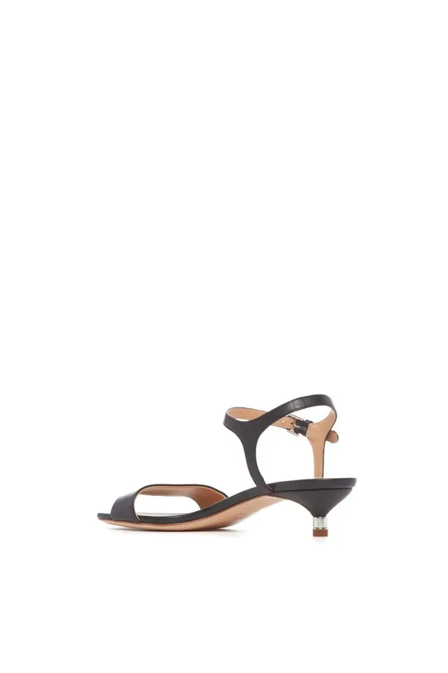 Gabriela Hearst Sandals Women Soraya Low Heel Sandal In Black Leather