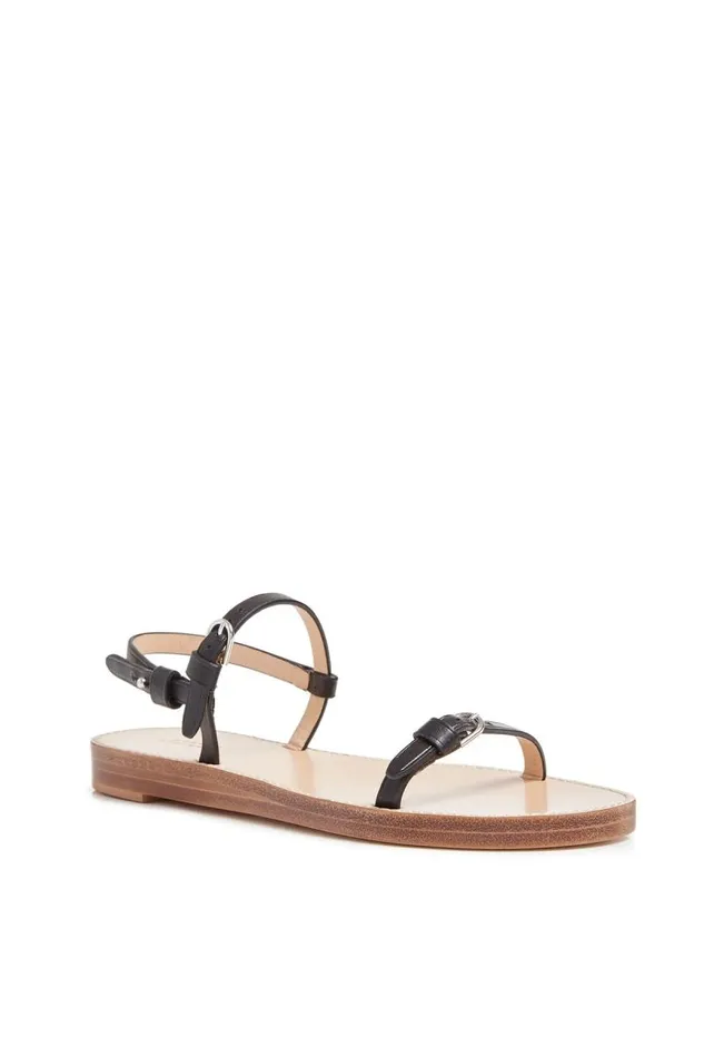 Gabriela Hearst Sandals Women Steward Flat Sandal In Black Leather