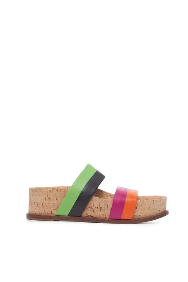 Gabriela Hearst Sandals Women Striker Platform Sandal In Multi Leather