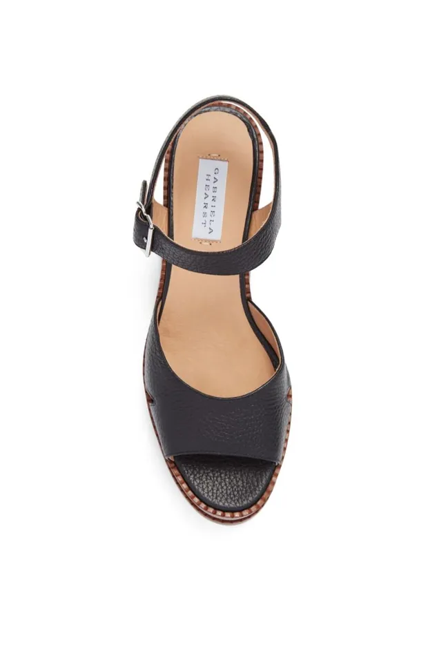 Gabriela Hearst Sandals Women Zuri Platform Sandal In Black Leather