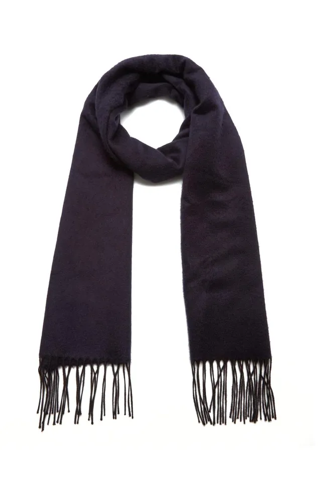 Gabriela Hearst Scarves and Gloves Women Blaine Scarf In Dark Navy Silk Cashmere