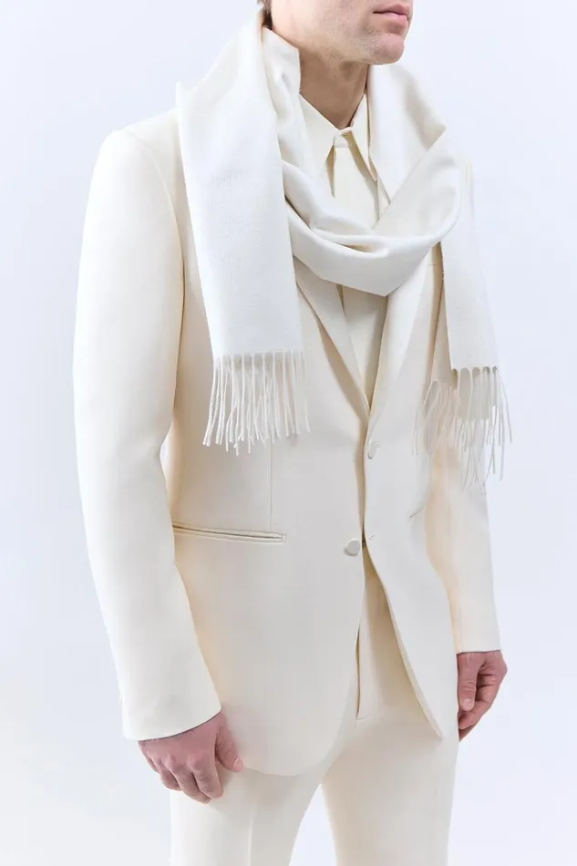 Gabriela Hearst Scarves and Gloves Women Blaine Scarf In Ivory Silk Cashmere