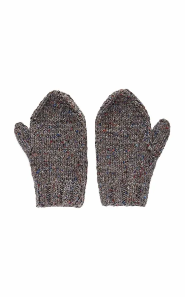 Gabriela Hearst Scarves and Gloves Women Foster Knit Mittens In Grey Speckle Cashmere Gabriela Hearst Scarves and Gloves Women Foster Knit Mittens In Grey Speckle Cashmere