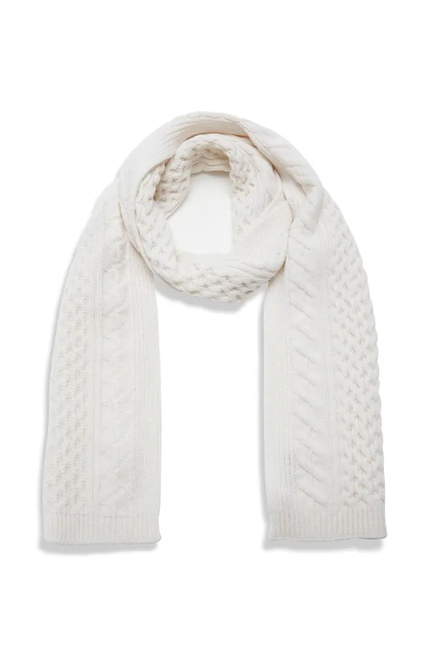 Gabriela Hearst Scarves and Gloves Women Nolte Scarf In Ivory Cashmere