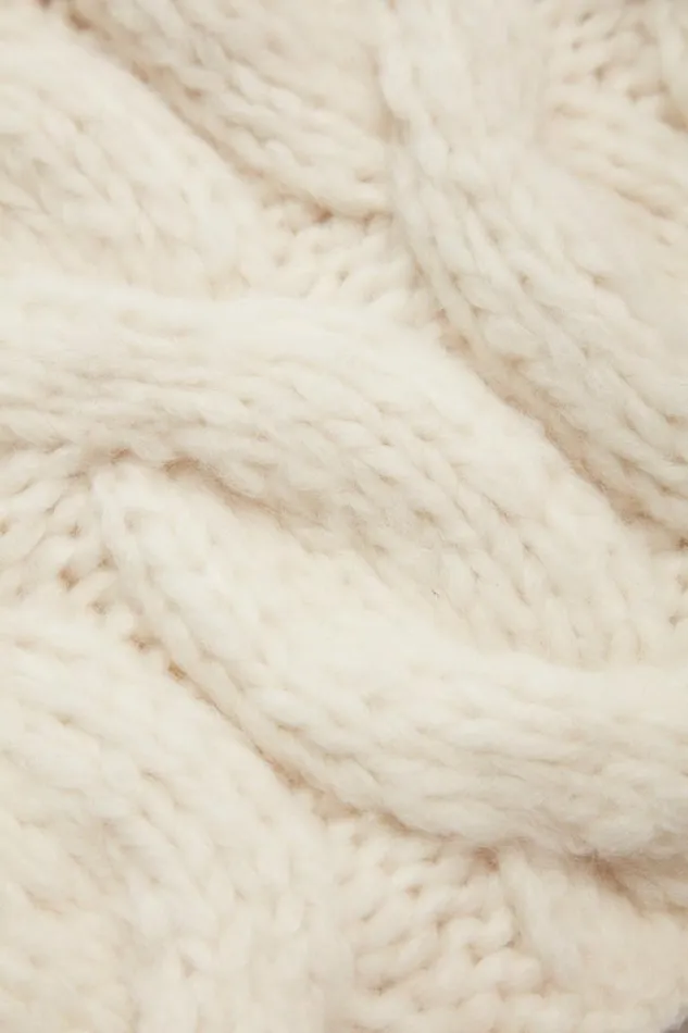 Gabriela Hearst Scarves and Gloves Women Scarlett Knit Mittens In Ivory Welfat Cashmere