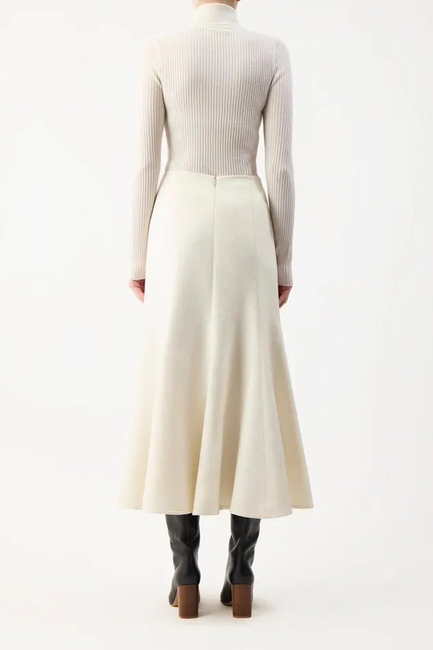 Gabriela Hearst Skirts Women Amy Skirt In Ivory Winter Silk