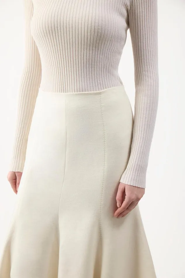Gabriela Hearst Skirts Women Amy Skirt In Ivory Winter Silk