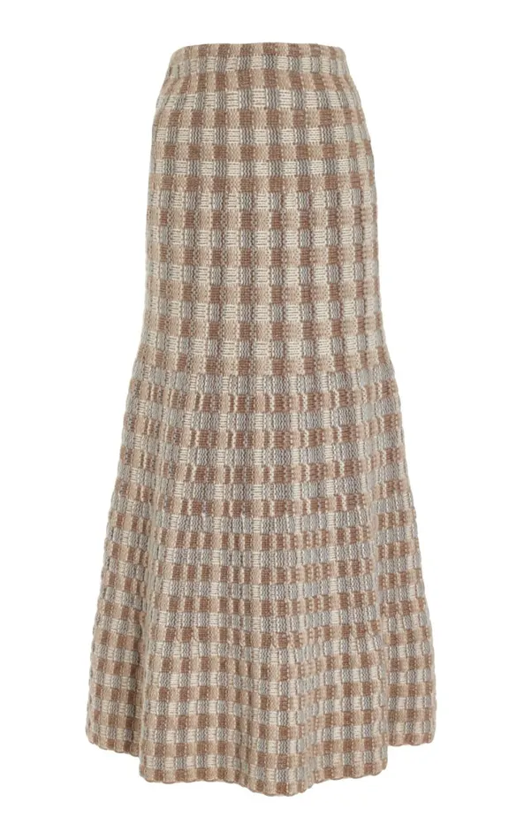 Gabriela Hearst Skirts Women Drew Knit Skirt In Ivory Multi Cashmere