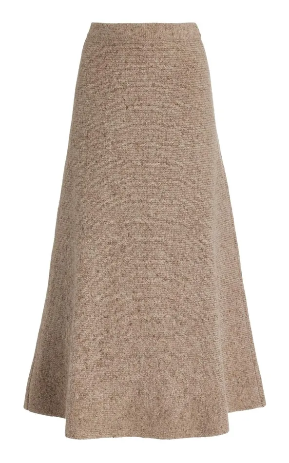 Gabriela Hearst Skirts Women Eden Knit Skirt In Oatmeal Multi Cashmere