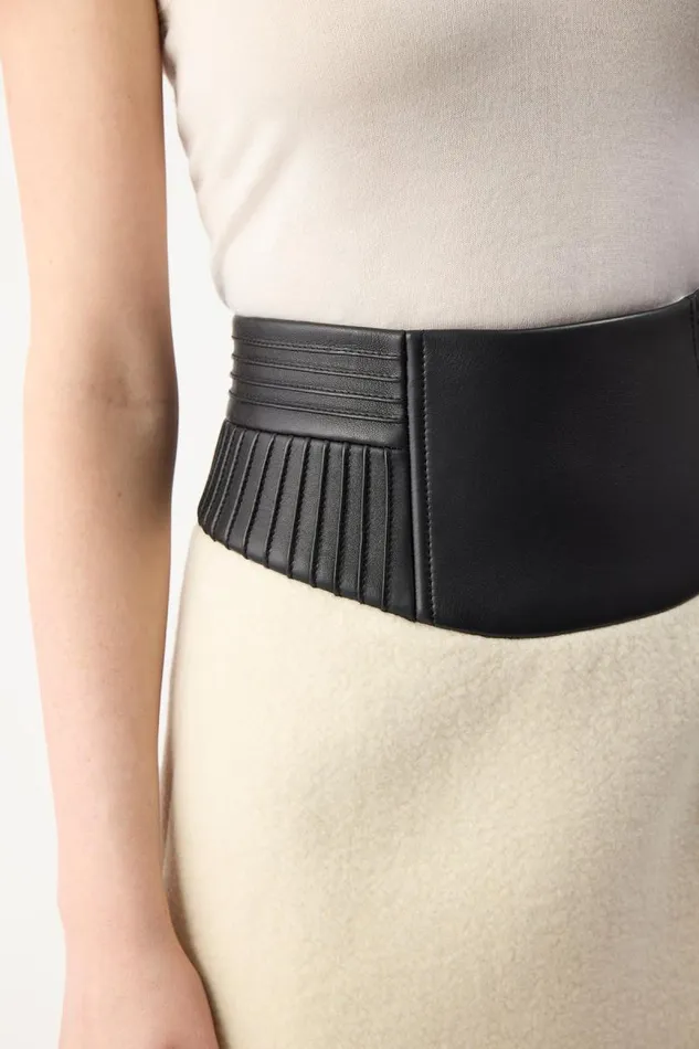 Gabriela Hearst Skirts Women Felix Skirt In Ivory DoubleFace Recycled Cashmere Felt With Nappa Leather Waistband