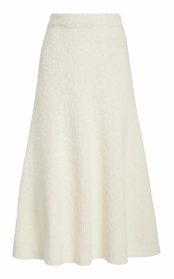 Gabriela Hearst Skirts Women Pablo Knit Skirt In Ivory Cashmere Boucle