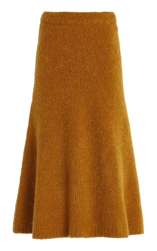 Gabriela Hearst Skirts Women Pablo Knit Skirt In Saffron Cashmere Boucle