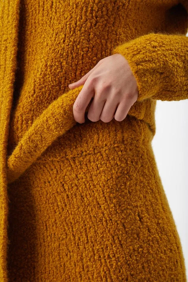 Gabriela Hearst Skirts Women Pablo Knit Skirt In Saffron Cashmere Boucle