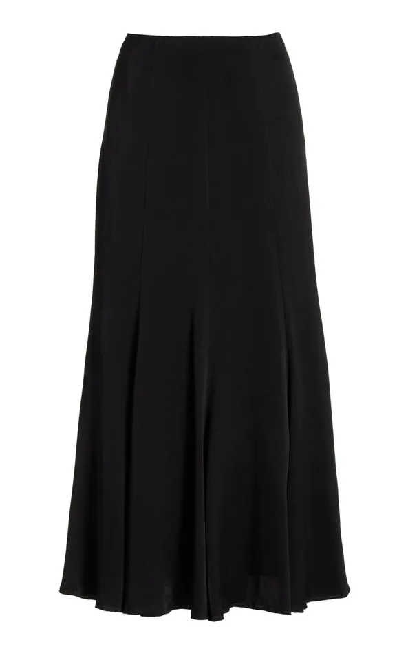 Gabriela Hearst Skirts Women Ricky Skirt In Black Silk Satin