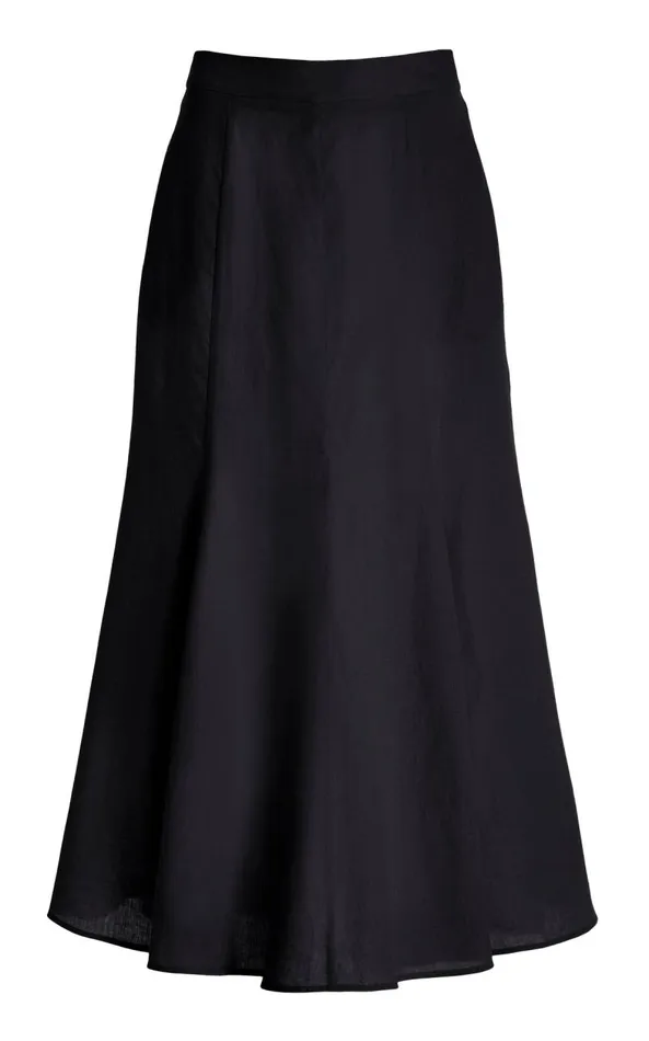 Gabriela Hearst Skirts Women Tate Skirt In Charcoal Aloe Linen