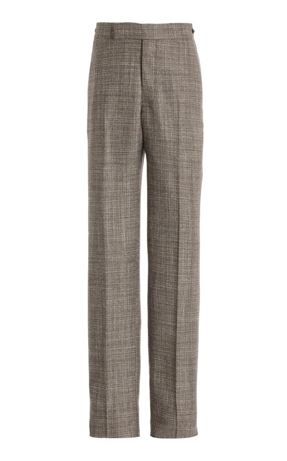 Gabriela Hearst Suits Men Sebastian Pant In Chocolate Virgin Wool Tweed
