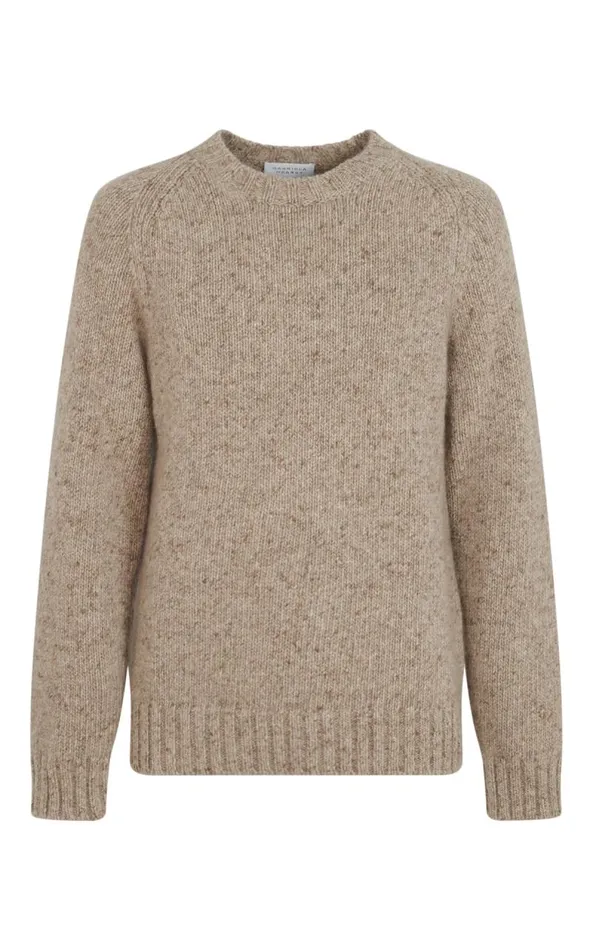 Gabriela Hearst Sweaters and Turtlenecks Women Alfie Crewneck In Oatmeal Multi Cashmere Gabriela Hearst Sweaters and Turtlenecks Women Alfie Crewneck In Oatmeal Multi Cashmere