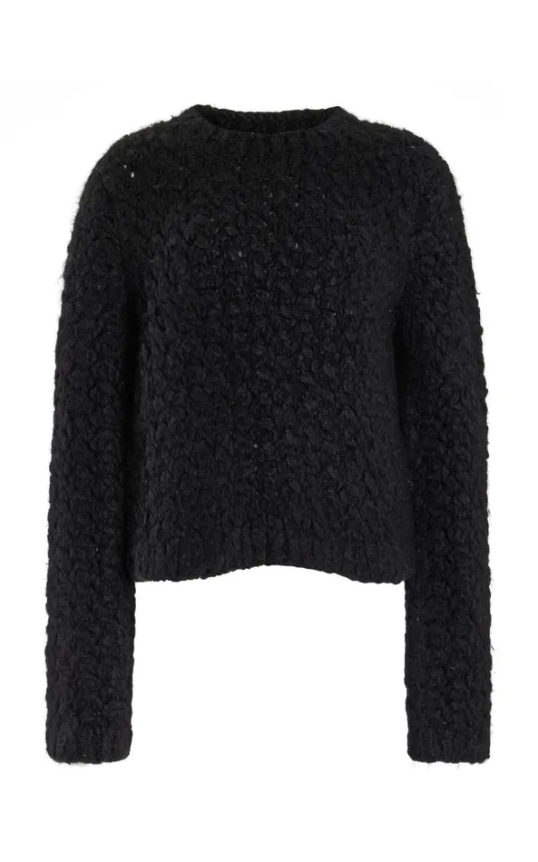 Gabriela Hearst Sweaters and Turtlenecks Women Bower Knit Sweater In Black Welfat Cashmere Gabriela Hearst Sweaters and Turtlenecks Women Bower Knit Sweater In Black Welfat Cashmere