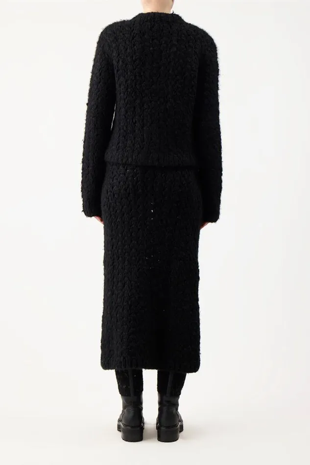 Gabriela Hearst Sweaters and Turtlenecks Women Bower Knit Sweater In Black Welfat Cashmere