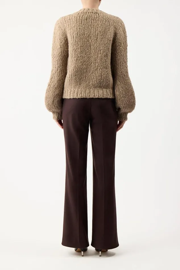 Gabriela Hearst Sweaters and Turtlenecks Women Clarissa Knit Sweater In Camel Welfat Cashmere