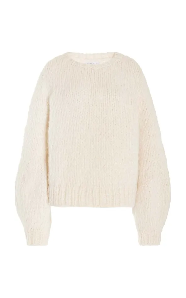 Gabriela Hearst Sweaters and Turtlenecks Women Clarissa Knit Sweater In Ivory Welfat Cashmere Gabriela Hearst Sweaters and Turtlenecks Women Clarissa Knit Sweater In Ivory Welfat Cashmere