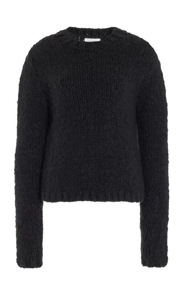 Gabriela Hearst Sweaters and Turtlenecks Women Dalton Knit Sweater In Black Welfat Cashmere Gabriela Hearst Sweaters and Turtlenecks Women Dalton Knit Sweater In Black Welfat Cashmere