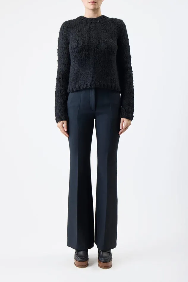 Gabriela Hearst Sweaters and Turtlenecks Women Dalton Knit Sweater In Black Welfat Cashmere