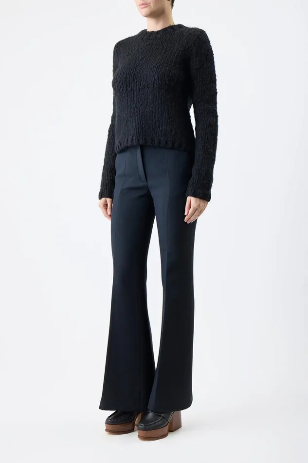 Gabriela Hearst Sweaters and Turtlenecks Women Dalton Knit Sweater In Black Welfat Cashmere