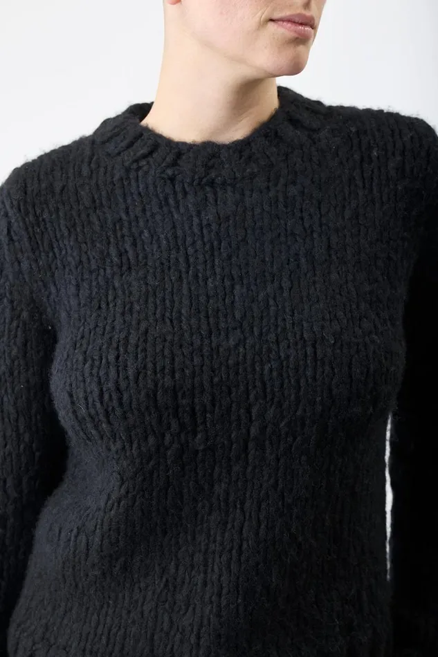 Gabriela Hearst Sweaters and Turtlenecks Women Dalton Knit Sweater In Black Welfat Cashmere