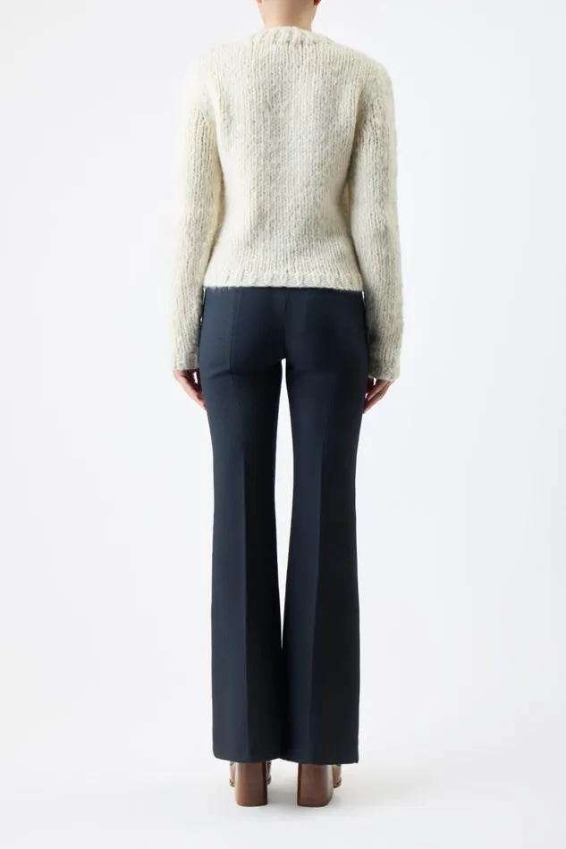 Gabriela Hearst Sweaters and Turtlenecks Women Dalton Knit Sweater In Ivory Welfat Cashmere