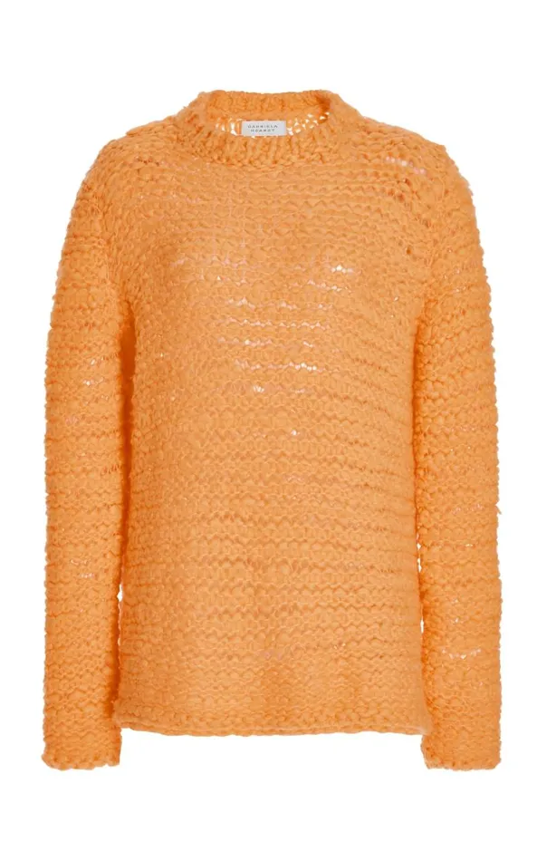 Gabriela Hearst Sweaters and Turtlenecks Women Larenzo Knit Sweater In Fluorescent Orange Welfat Cashmere Gabriela Hearst Sweaters and Turtlenecks Women Larenzo Knit Sweater In Fluorescent Orange Welfat Cashmere