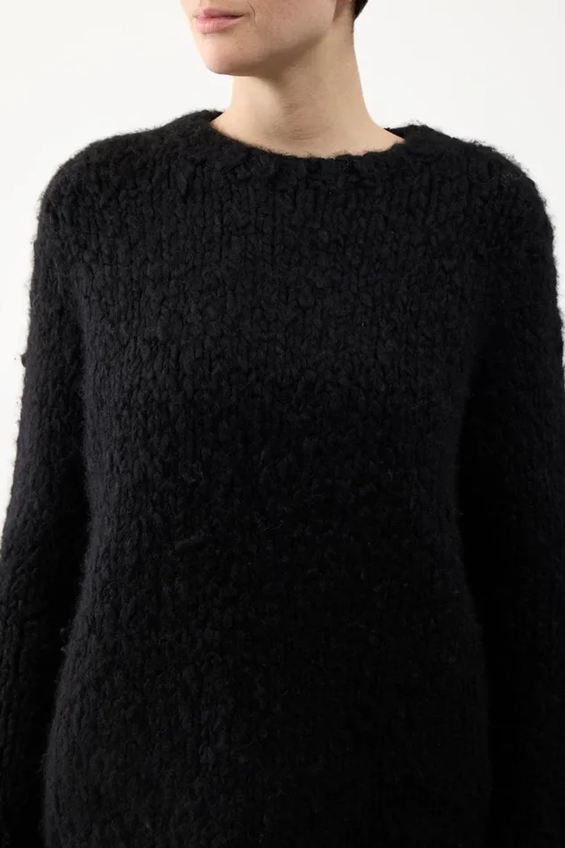 Gabriela Hearst Sweaters and Turtlenecks Women Lawrence Knit Sweater In Black Welfat Cashmere