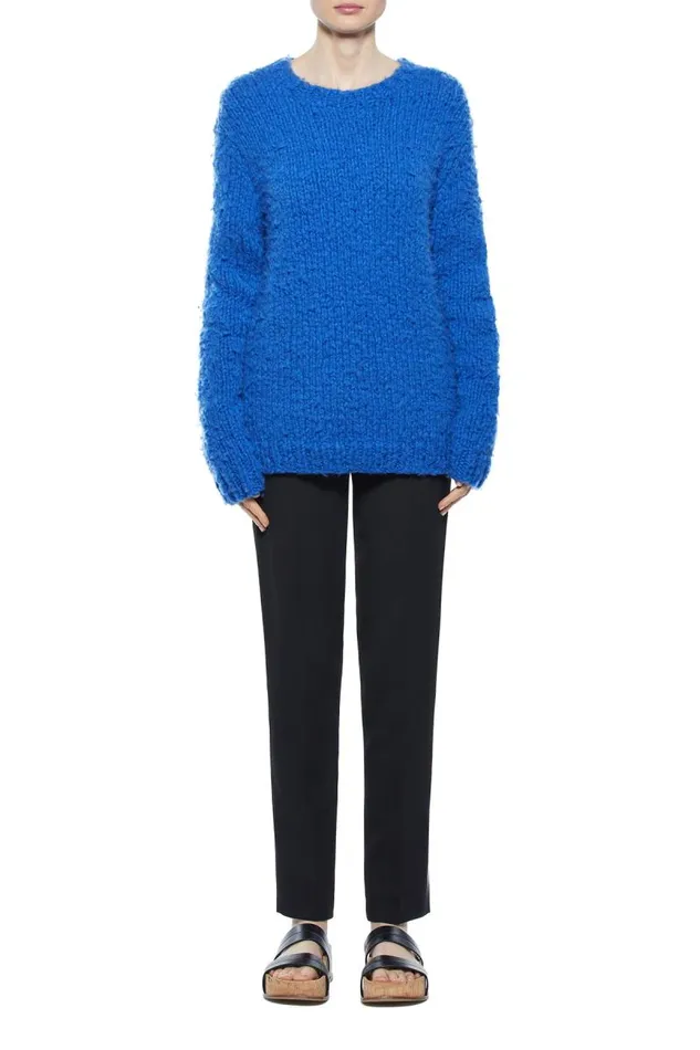 Gabriela Hearst Sweaters and Turtlenecks Women Lawrence Knit Sweater In Cobalt Welfat Cashmere