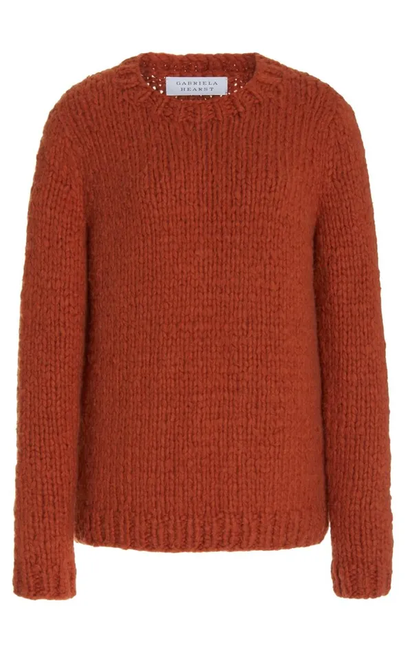 Gabriela Hearst Sweaters and Turtlenecks Women Lawrence Knit Sweater In Copper Welfat Cashmere Gabriela Hearst Sweaters and Turtlenecks Women Lawrence Knit Sweater In Copper Welfat Cashmere