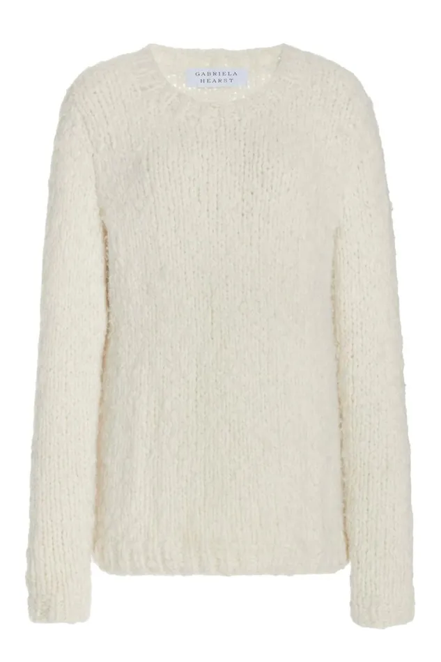 Gabriela Hearst Sweaters and Turtlenecks Women Lawrence Knit Sweater In Ivory Welfat Cashmere Gabriela Hearst Sweaters and Turtlenecks Women Lawrence Knit Sweater In Ivory Welfat Cashmere