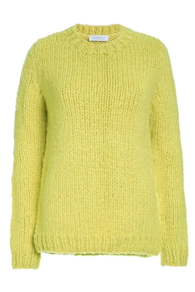 Gabriela Hearst Sweaters and Turtlenecks Women Lawrence Knit Sweater In Lemon Welfat Cashmere Gabriela Hearst Sweaters and Turtlenecks Women Lawrence Knit Sweater In Lemon Welfat Cashmere