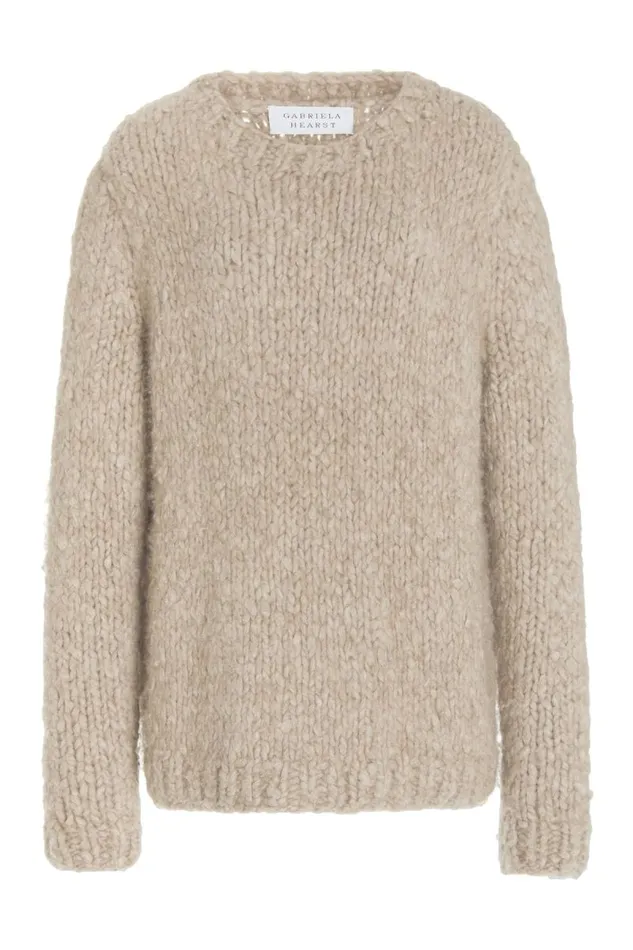 Gabriela Hearst Sweaters and Turtlenecks Women Lawrence Knit Sweater In Oatmeal Welfat Cashmere Gabriela Hearst Sweaters and Turtlenecks Women Lawrence Knit Sweater In Oatmeal Welfat Cashmere
