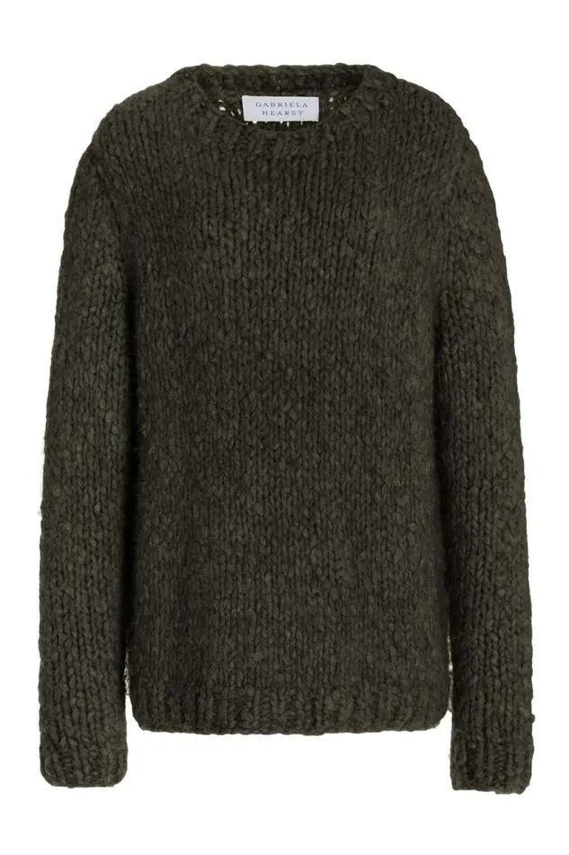 Gabriela Hearst Sweaters and Turtlenecks Women Lawrence Knit Sweater In Olive Welfat Cashmere Gabriela Hearst Sweaters and Turtlenecks Women Lawrence Knit Sweater In Olive Welfat Cashmere