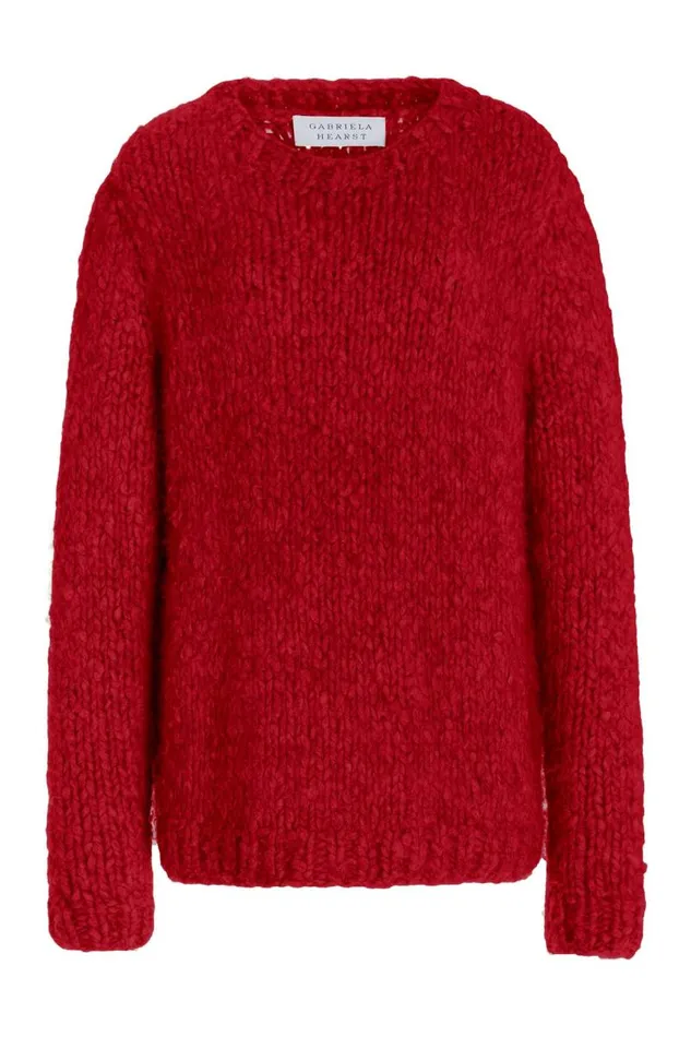 Gabriela Hearst Sweaters and Turtlenecks Women Lawrence Knit Sweater In Red Welfat Cashmere Gabriela Hearst Sweaters and Turtlenecks Women Lawrence Knit Sweater In Red Welfat Cashmere