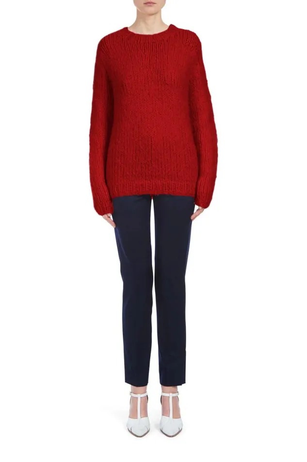 Gabriela Hearst Sweaters and Turtlenecks Women Lawrence Knit Sweater In Red Welfat Cashmere