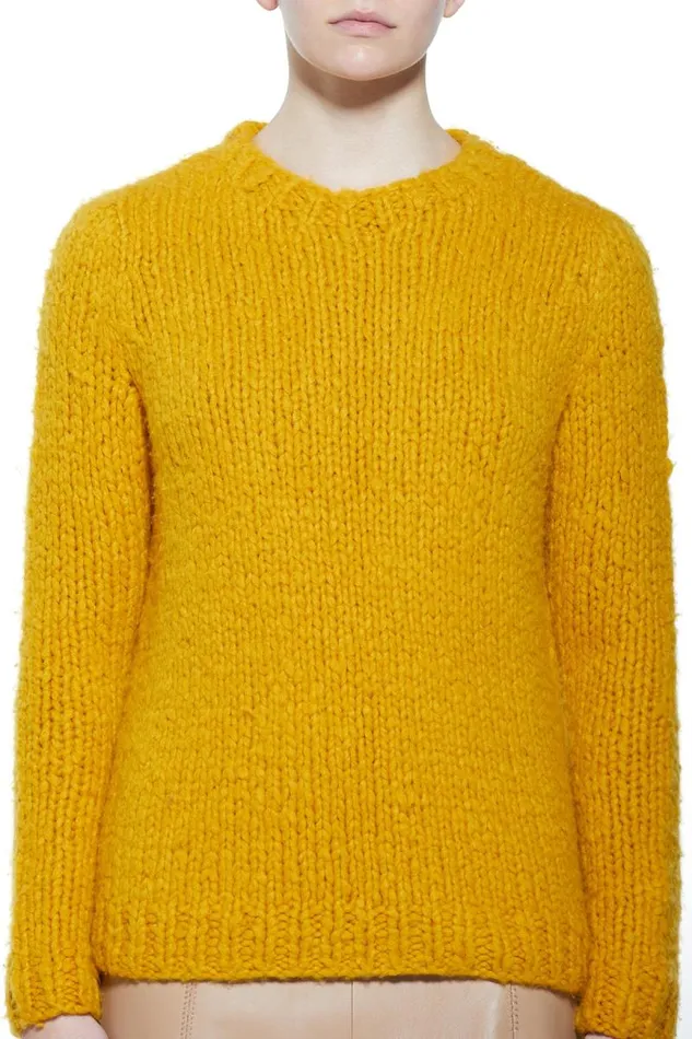 Gabriela Hearst Sweaters and Turtlenecks Women Lawrence Knit Sweater In Saffron Welfat Cashmere