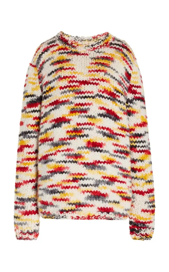 Gabriela Hearst Sweaters and Turtlenecks Women Lawrence Knit Sweater In Space Dye Fire Multi Welfat Cashmere Gabriela Hearst Sweaters and Turtlenecks Women Lawrence Knit Sweater In Space Dye Fire Multi Welfat Cashmere